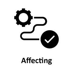 Affecting, cog Vector Icon

