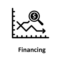 Chart, financing Vector Icon

