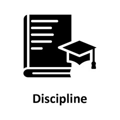 Degree cap, discipline Vector Icon

