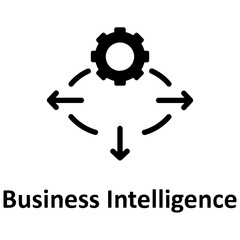 Bi, business intelligence Vector Icon

