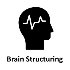 rain, brain structuring Vector Icon

