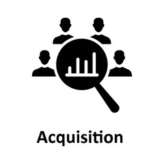 Acquisition, analysis Vector Icon
