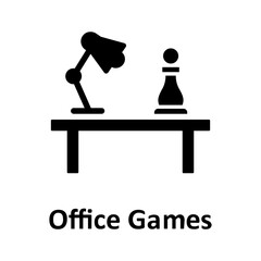 Chess, desk Vector Icon
