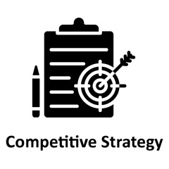 Career planning, competitive strategy Vector Icon

