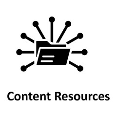 Content resources, data Vector Icon

