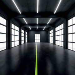 mock up, empty space, wearhouse. copy space, concept