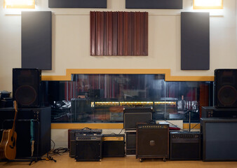 Recording studio, music and musical equipment for broadcast, radio or entertainment industry....