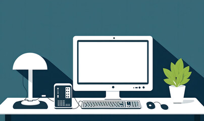 computer with screen