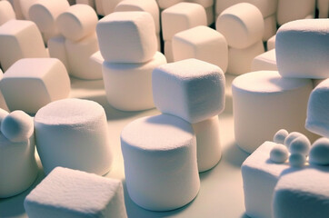 Something like marshmallows.