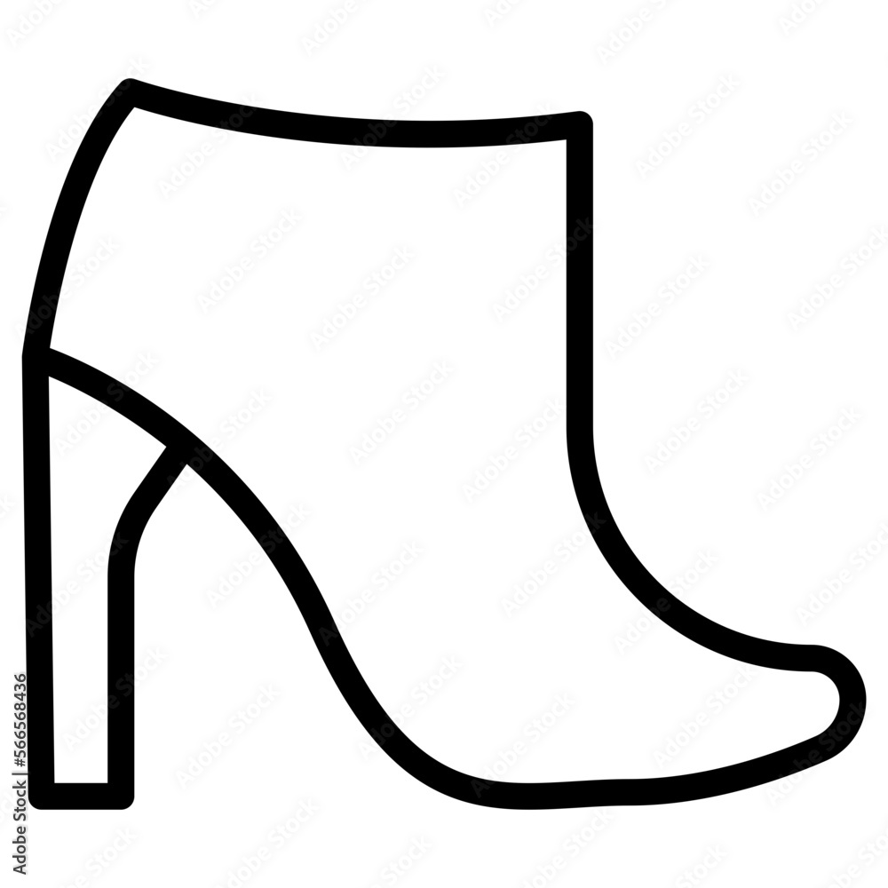 Wall mural high heels icon