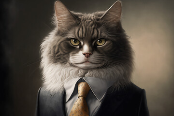 The Feline Fashionista: A Smart and Chic Cat