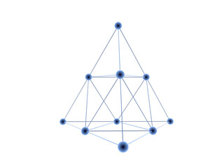 Icon cloud technology or blockchain cloud network connection. Access to all devices on a wireless network.	