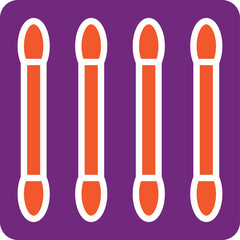 Cotton buds Vector Icon Design Illustration