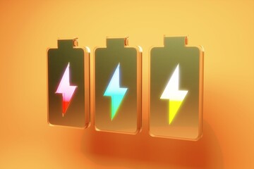 バッテリーのアイコンのイラスト