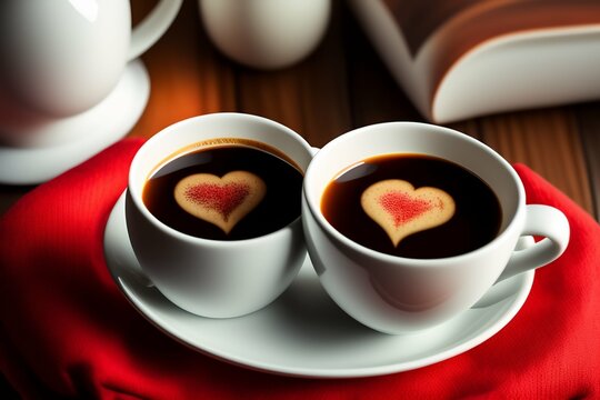 Heats In Coffee mugs, Valentine best Photos, Love Coffee, Mug with hearts