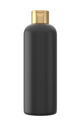skincare lotion pet bottle mockup packaging in black gold