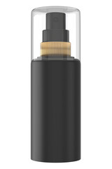 skincare parfume spray bottle mockup packaging in black gold