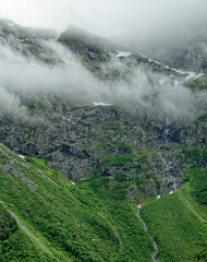 Travel destination Norway - Waterfall - Jostedalsbreen National Park