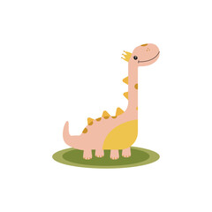 cute dinosaur, vector illustration for kids