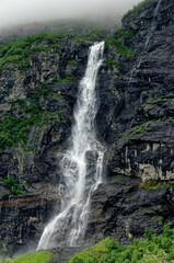 Travel destination Norway - Waterfall - Jostedalsbreen National Park