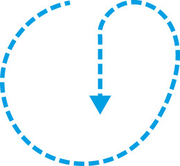 Fototapeta premium arrow in circle down direction