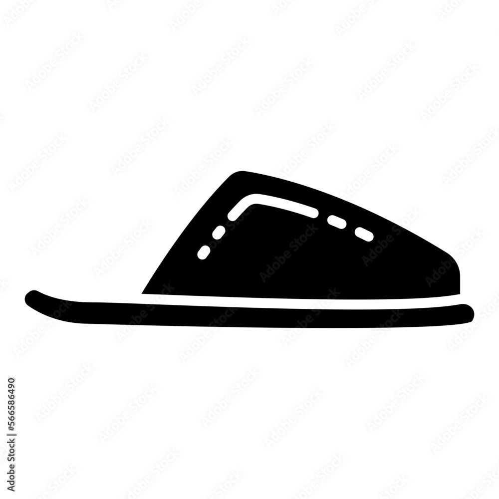 Sticker sandal icon