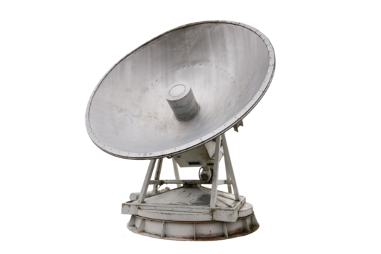 große Parabolantenne für die Kommunikation via Satellit
