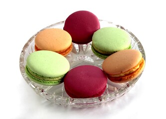 various multicolor cookies as tasty snack
