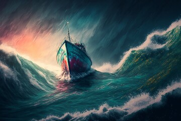 Ship in the storm, Generative AI