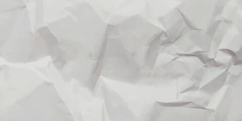 Crumpled white creased paper sheet texture can be use as background. Ragged White Paper, white waxed packing paper texture.	