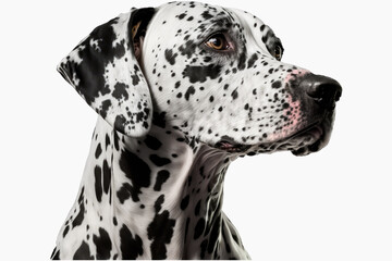 portrait of a dalmatian dog, ai generated