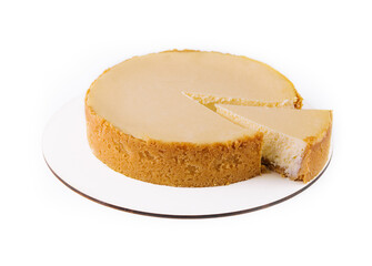 Tasty homemade backed lemon tart pie dessert