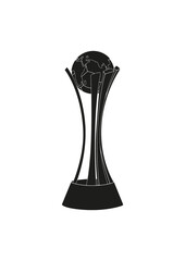 Taça Silhueta Vetor Ícone Copa de Futebol do Brasil
