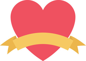 romance letter and heart