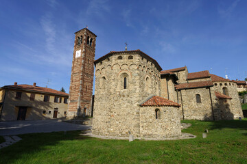 Agliate, Brianza: medieval church of SS. Pietro e Paolo