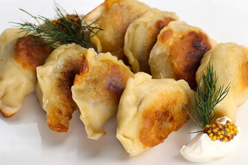 Exclusive main course - dumplings close up