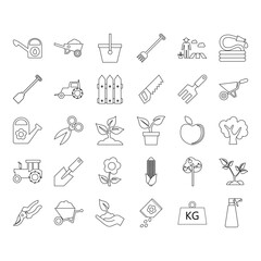 agriculture icon set