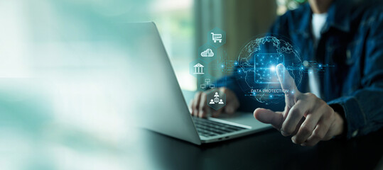 cybersecurity login with key , user privacy security , encryption and data ,Cybersecurity and privacy concepts.