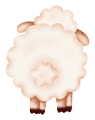 Cute sheep cartoon design character