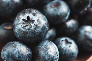 Fresh blueberries, close up view