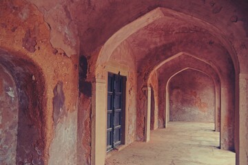 Arches in Indian monument , Safdarjung Tomb,  Delhi 