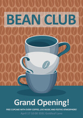 Coffee shop flyer template