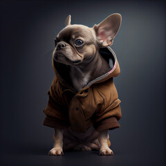 3D Dog Avatar for online games or web account avatar. Generated AI