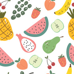 with healthy food. Organic farm products in sketch style. Isolated 