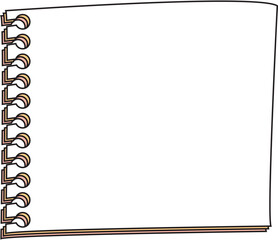 Cute Book Notepad Vector