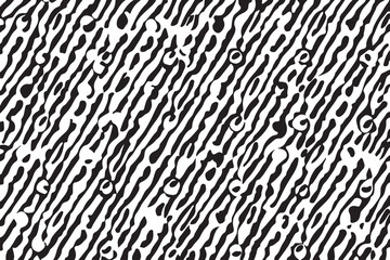 Abstract Black and White Seamless Pattern