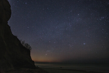 landscape with stars by the sea