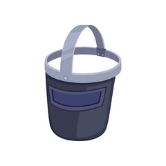 Protective welding mask for workers vector illustration. Drawing of accessory or equipment for industrial work isolated on white background. Prevention, protection, safety concept