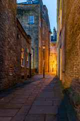 Fototapeta na wymiar Walking around the historic city of Bath, Uk