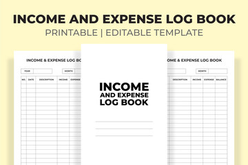Income And Expense Log Book